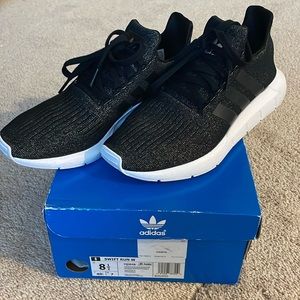 Adidas Swift Run 8.5 Black Sparkle